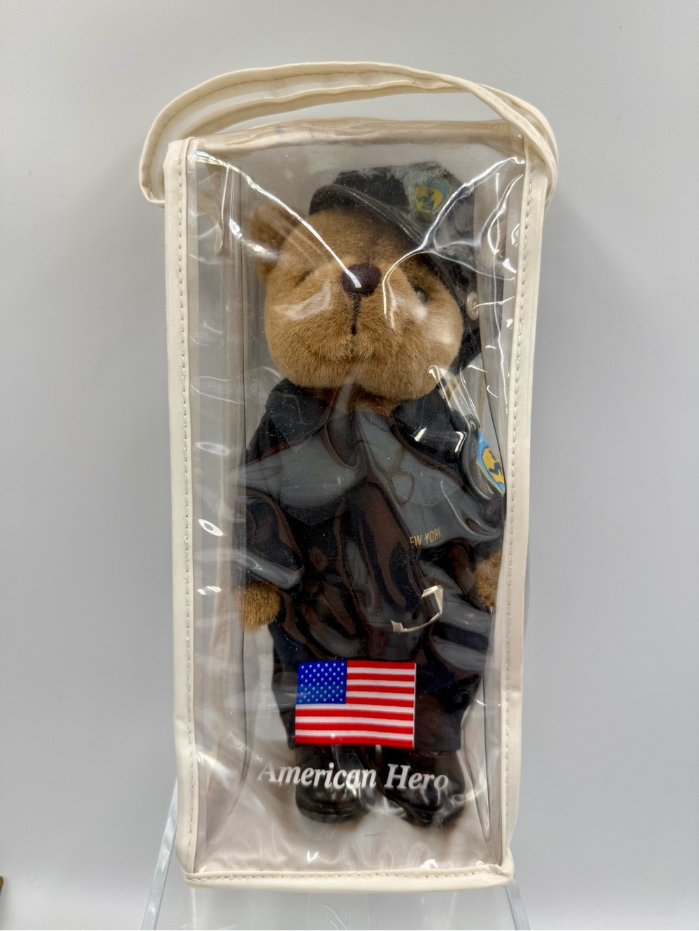 American Hero Plush Bear in Navy Uniform - NY Teddy New York 8” Police Bear Plus